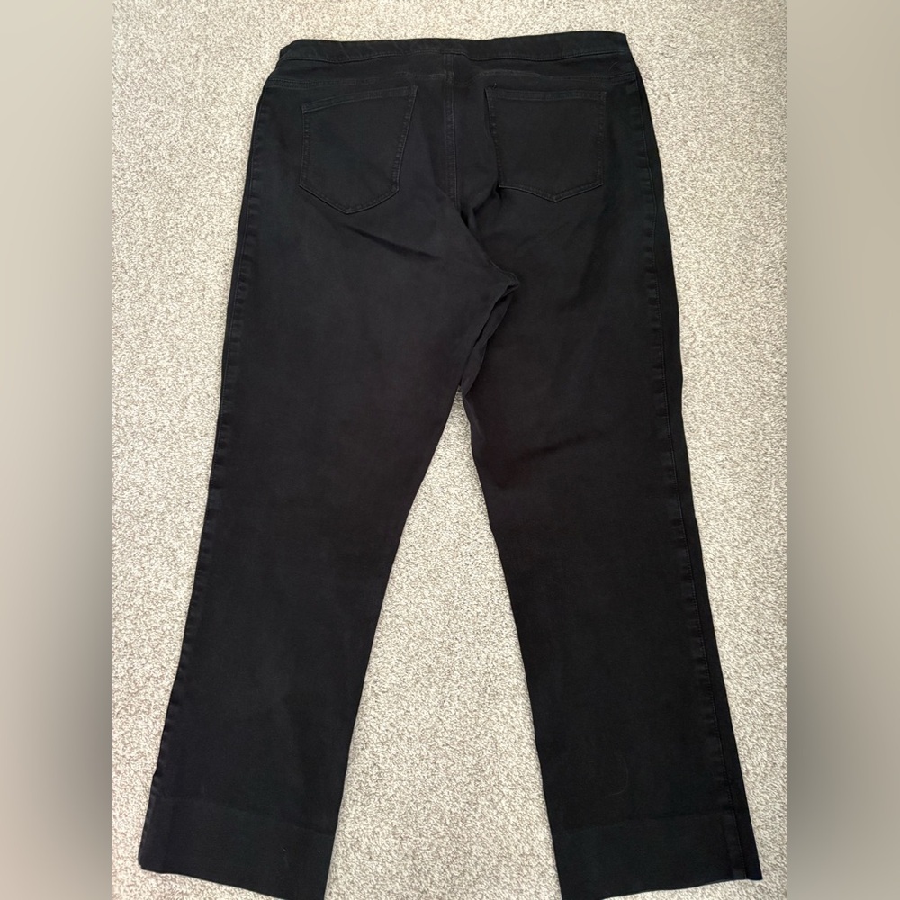 MM Lafleur Black Ankle Pants Size 14 Office Preppy Business Casual Minimalist - Picture 4 of 8